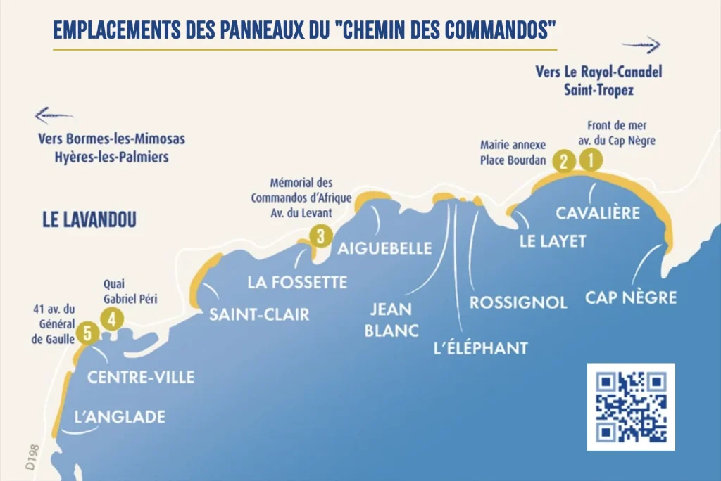 Plan circuit des commandos d'Afrique